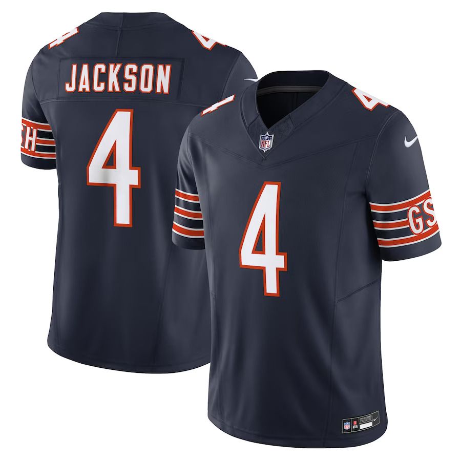 Men Chicago Bears #4 Eddie Jackson Nike Navy Vapor F.U.S.E. Limited NFL Jersey->buffalo bills->NFL Jersey